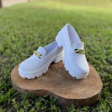 Women's Tractor Moccasin Shoe Lightweight Comfortable Stylish 34 To 40 - Felp Comercio - 白色 - 查看 7