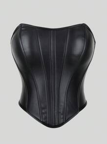 Sexy Bandeau-Spitzen-Korsett-Top