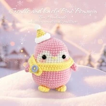 初学者钩针编织套件 - 包括分步视频教程、简单易懂的说明、带完整工艺套装的 DIY 针线活、家庭手工装饰艺术品 - 圣诞企鹅