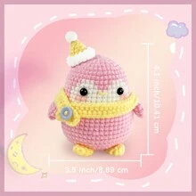 初学者钩针编织套件 - 包括分步视频教程、简单易懂的说明、带完整工艺套装的 DIY 针线活、家庭手工装饰艺术品 - 圣诞企鹅