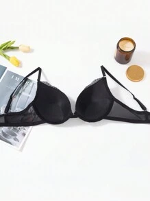 3 件装女士蕾丝钢圈内衣文胸加厚聚拢内衣文胸，多种颜色可选 - 彩色 - 查看 7