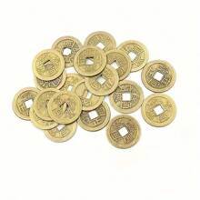 15 piezas Monedas de la Fortuna del Feng Shui chino - Réplicas de metal de antiguos emperadores chinos, diámetro de 2,31 cm, atrayendo riqueza y prosperidad, regalo de cumpleaños, regalo de Navidad, regalo de Año Nuevo