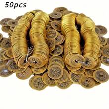 15 piezas Monedas de la Fortuna del Feng Shui chino - Réplicas de metal de antiguos emperadores chinos, diámetro de 2,31 cm, atrayendo riqueza y prosperidad, regalo de cumpleaños, regalo de Navidad, regalo de Año Nuevo