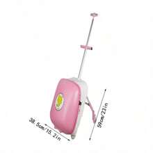 20-Inch Pink Small Suitcase Mini Suitcase, Sliding Suitcase Trolley Suitcase, Compact And Convenient Travel Suitcase - Pink - View 2
