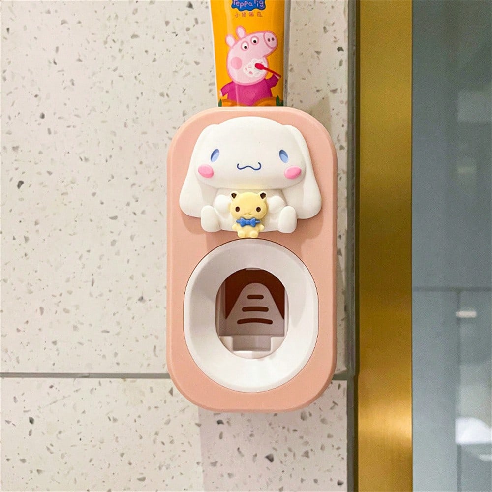 Dispenser Automatico Dentifricio E Portaspazzolino Da Parete - Con 4 Slot E 2 Bicchieri, Per Bagno - Foto 8