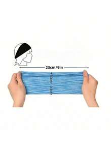 Băng đô thể thao co giãn nhiều màu, Dây buộc tóc tập yoga thấm mồ hôi có độ co giãn cao cho Unisex, Chạy bộ, Tập thể dục, Dây đeo mồ hôi thể thao - Nhiều màu - Xem 12