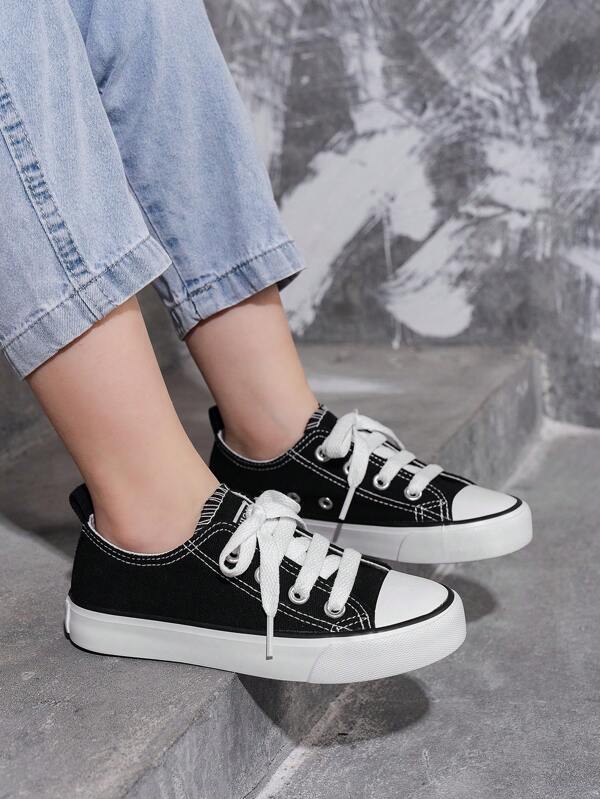 Comfortable Breathable Low-Top Casual Sports Shoes, Unisex Canvas Shoes For Students, Spring Children Sports Shoes