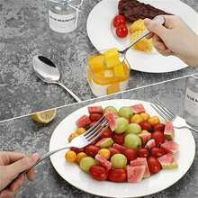 24 Piece Cutlery Set Stainless Steel Kitchen Cutlery Set - 銀色 - 查看 3