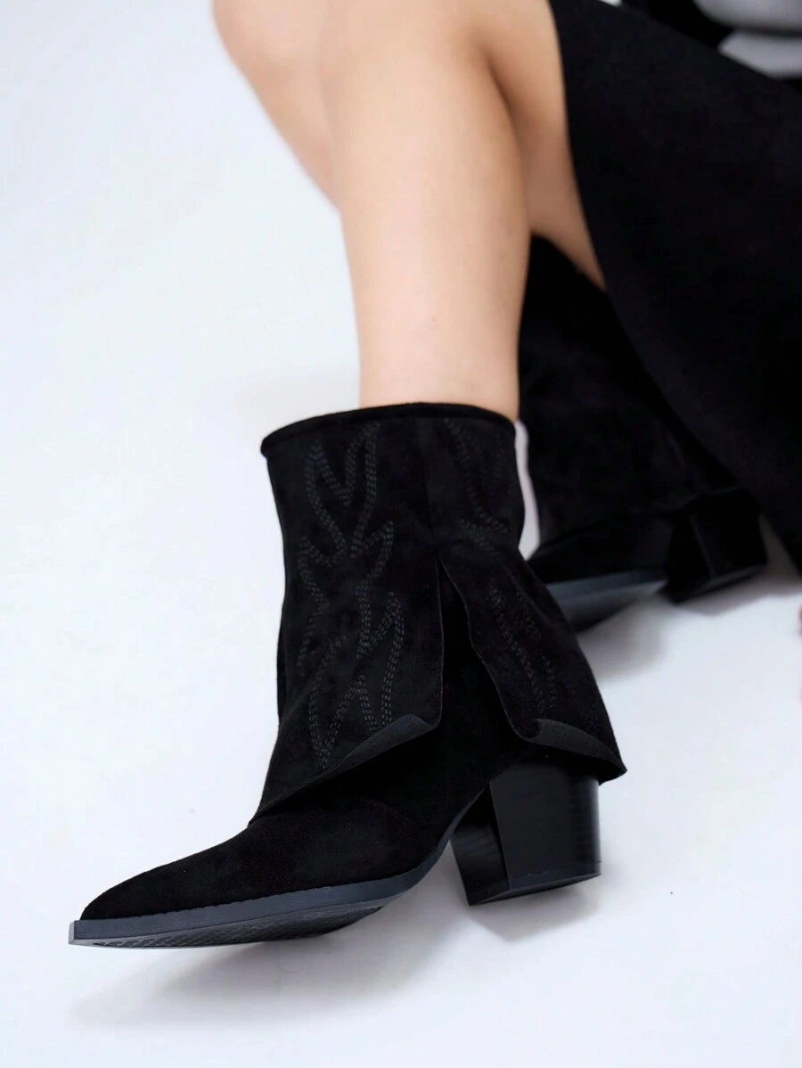 Cow-Boy Boots - Black - View 1