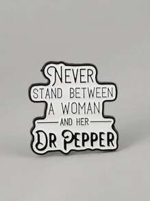 1pc Humorous Quotes Brooch Enamel Badge Casual Style Backpack Lapel Pin - BR182 - View 4