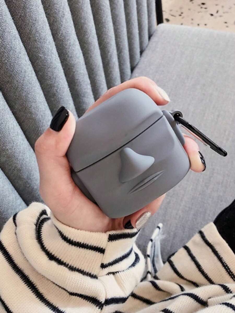 Compatible With Apple AirPods S3 Bluetooth Protective Case, Leather AirPods Third-Generation Protective Cover, Pro2 Headphone Cover - Dark Grey - View 1