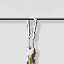 1pc Men's Business Car Key Chain Double Ring Keychain Creative Anti-Lost Key Chain Car Universal Lock Chain Pendant Car Accessories Bag Charm School Cute Goth Y2k - Multicolor - View 7