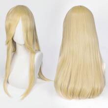 FULCRUM 24 Inch Pink Blue Green Black Anime Costume Long Straight Cosplay Wig Heat Resistant Synthetic Fibers Wig For Party Halloween Christmas