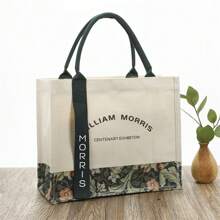 Morris Canvas Tote Bag For Students, Shoulder Handbag With Large Capacity, - Multicolor - View 1