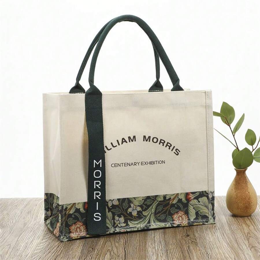 Morris Canvas Tote Bag For Students, Shoulder Handbag With Large Capacity, - Multicolor - View 1