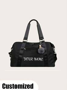 Borsa a spalla personalizzata di grande capacità, minimalista, borsa da viaggio per il weekend, borsone essenziale per organizzare bagagli, pratica per le vacanze estive, viaggi, organizzazione di vestiti e accessori per l'aeroporto