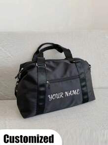 Borsa a spalla personalizzata di grande capacità, minimalista, borsa da viaggio per il weekend, borsone essenziale per organizzare bagagli, pratica per le vacanze estive, viaggi, organizzazione di vestiti e accessori per l'aeroporto