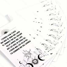 Spilic Messages Oracle Cards Deck(With Pdf-Guidebook)Fortune Telling Game,Halloween Gift, Christmas Gift - Black - View 6