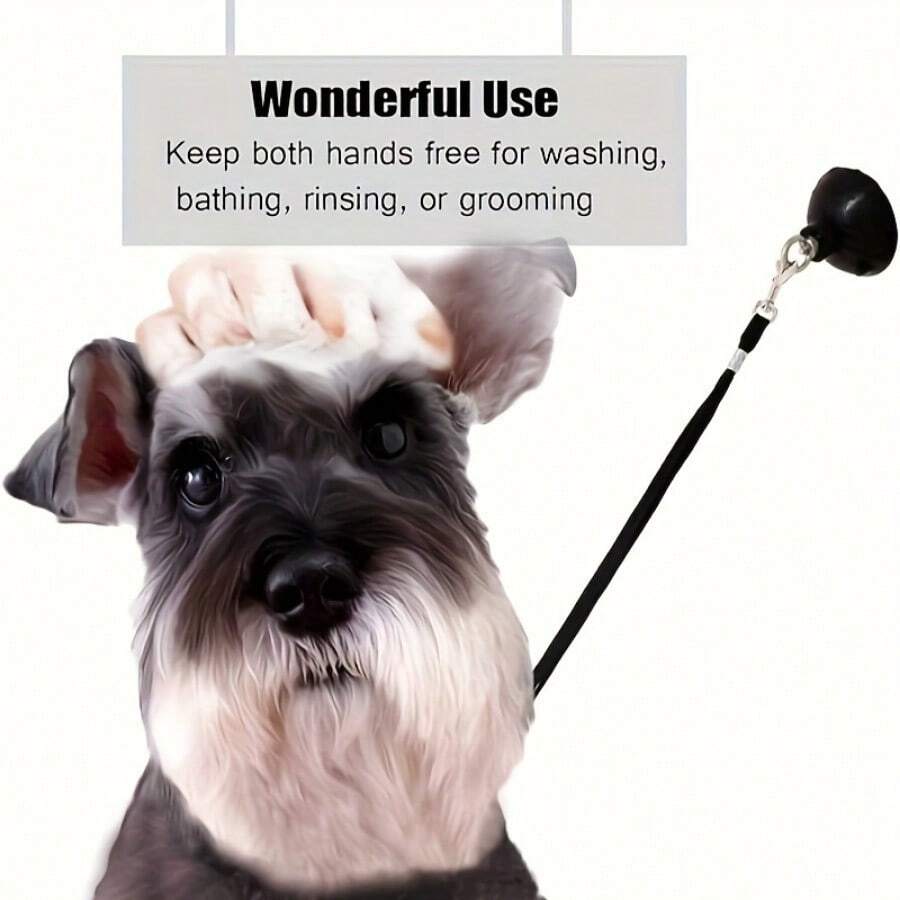 1pc Suction Cup Anchored Dog Bath Restraint, Adjustable Pet Bathing ...