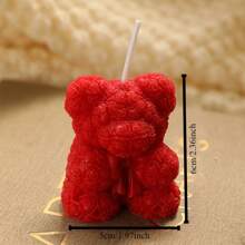 1件/3件，情人节创意玫瑰小熊家居香薰高端大气香薰生日礼物送女神香薰蜡烛 - 彩色 - 查看 12