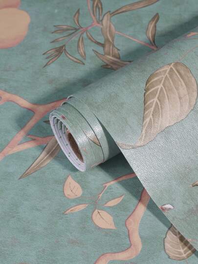 44.5*100cm Peel Stick Wallpaper Roll Vinyl Material ative Self Adhesive Home Bohemian Vintage Bloemen Pattern Bedroom, Living Room, Kitchen, Bureau view 10