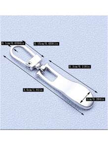5 قطع إغلاق سحاب معدنية قابلة للفصل، بديل لحقائب، أحذية، ملابس، قفل سحاب قابل للإزالة كإكسسوارات خياطة DIY