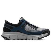 Skechers 轻便减震男士休闲鞋，日常，健身，户外徒步 237622-GYNV - 灰色/海軍藍 - 查看 2