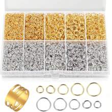 4600Pcs Silvery And Golden Jump Rings With Open/Close Tools For DIY Craft Earring Necklace Bracelet Jewelry Making Accessories - Set - View 8