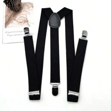1 件可调节纯色吊带，弹性 Y 型后背男女通用吊带，配有重型金属夹，适合青少年、夏季休闲户外运动或度假旅行、毕业礼物、生日礼服配饰或日常穿着 - 彩色 - 查看 9
