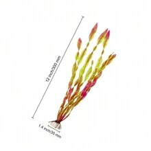 10 piezas de algas marinas artificiales para acuario, decoraciones de plástico para pecera