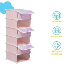 Juguetero Para Niños Organizador Espacio 6 Niveles - Rosa - Ver 2