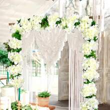 4 piezas de vid artificial de flores de cerezo, corona colgante de flores de seda, decoración del hogar para boda, fiesta, dormitorio, aniversario, cumpleaños, vacaciones, graduación
