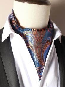 وشاح رجالي قطعة واحدة، ربطة عنق من البوليستر بنقشة البيزلي، وشاح رسمي للأعمال مناسب للبدلة والاستخدام اليومي وحفلات الأعمال والأعراس