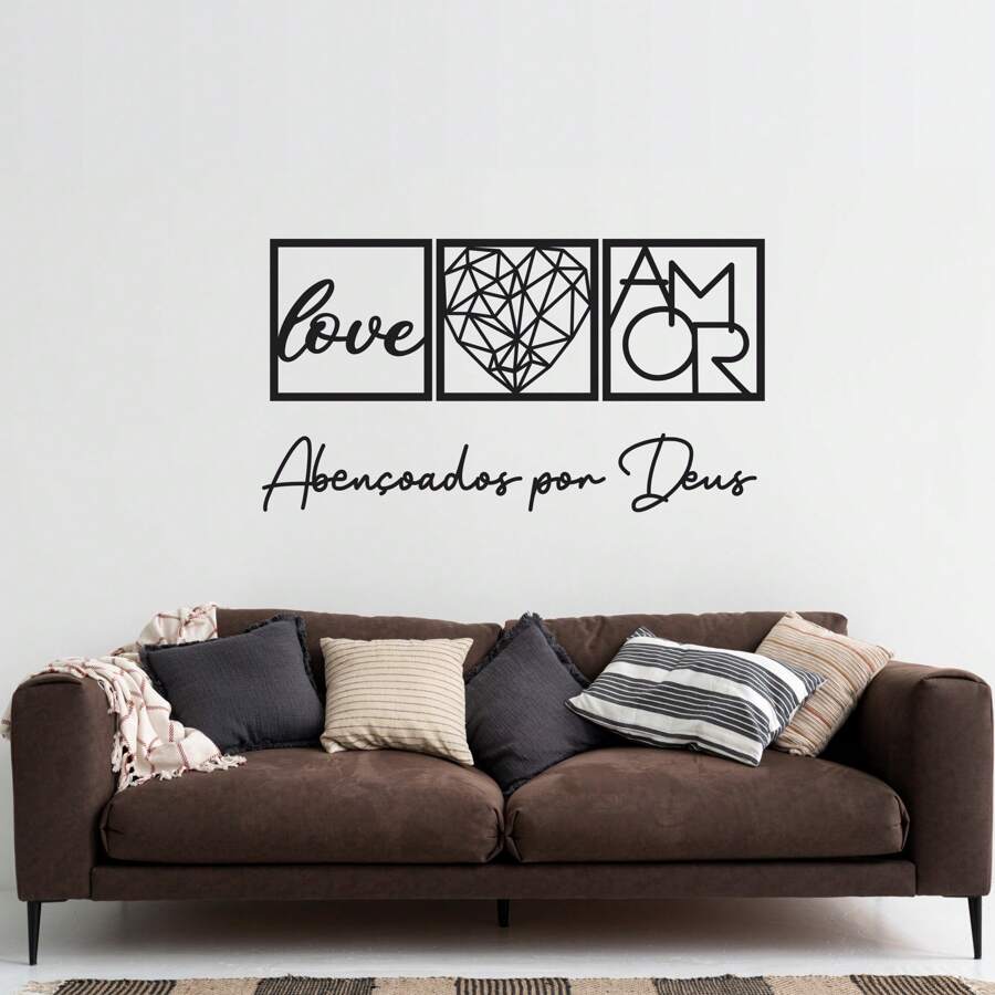 Shopping do MDF Kit 6 Decorative Plates + 2 Coffee Corner And  Signs + Black MDF Key Holder - Black - View 1