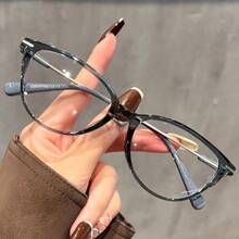 1 Pair/2 Pairs Vintage Women's Cat-Eye Glasses Y2K Small Frame Light Clear Lens Fashion Decorative Glasses Stainless Steel Frame Daily Use