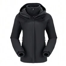 CAMEL CROWN Women's Ski Jacket Waterproof 3 In 1 Winter Coat With Fleece Inner Warm Windproof For Snow Outdoor Hiking