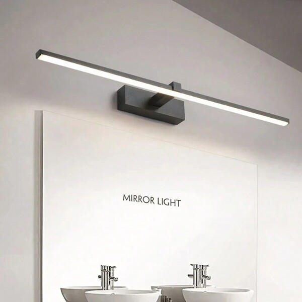Lampes murales avec miroir LED moderne, décoration pour la maison. Luminaires minimalistes avec miroir. Appliques murales de simplicité, décoration de luxe pour la maison. Lampes murales avec miroir en aluminium/gel de silice, lumière neutre, noir/blanc, avec LED lumière neutre pour le salon, la cuisine, la chambre à coucher, la salle de bain, le bureau, la salle à manger, le restaurant, le café, la chambre d'enfant et le vestiaire.