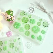 1 件四叶草形状、树形树脂铸造模具、圣帕特里克节硅胶模具配件、树脂液体模具、树脂钥匙扣、硅胶树脂模具 - 矽膠 - 查看 1