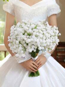 9Pcs Pack Of Artificial Baby's Breath, Exquisite And Realistic Baby's Breath Artificial Flowers, Artificial Flowers, Artificial Baby's Breath, Can Be Used For Home Decoration, Wedding Decoration, Bride's Bouquet, And Other Artificial Flowers To Match Flowers. Valentines