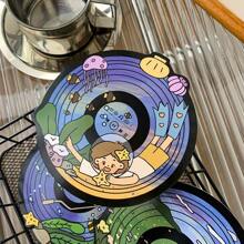 1 set de cărți poștale moi și adorabile cu 24 de bucăți de discuri de vinil și seria de vis dulce, cadou creativ, Valentine, nuntă