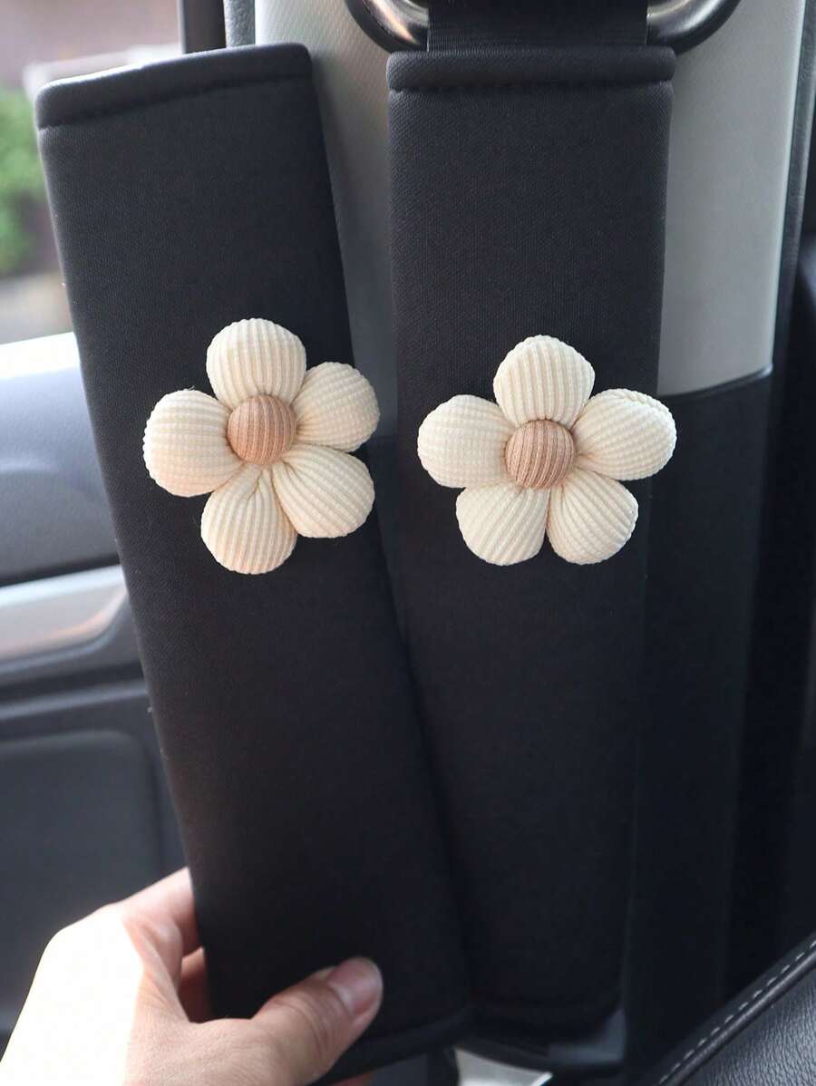 1件/2件汽车安全带花肩保护器车用防夹颈安全带保护器四季通用