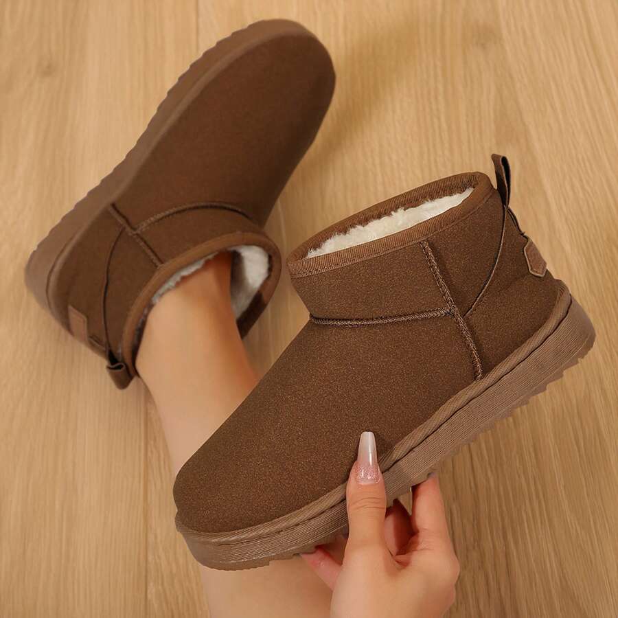 Merking Comfy Women's Winter Boots - Cozy Fleece Lined With Thick Traction Sole - Màu be - Xem 1