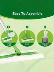 30PCS/60PCS/120PCS Disposable Mop Pads, Easy Cleaning Electrostatic Duster | Wet & Dry Mop Pads | No-Worry Disposable Mop Refill For Home And Office Cleaning