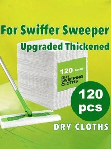 30PCS/60PCS/120PCS Disposable Mop Pads, Easy Cleaning Electrostatic Duster | Wet & Dry Mop Pads | No-Worry Disposable Mop Refill For Home And Office Cleaning