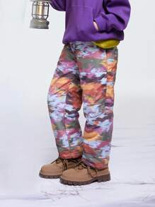 Annil Children's Down Pants For Both Boys And Girls In Winter. They Are Casual, Suitable For Outdoor Activities, With Three-Proof Functions (Waterproof, Oil-Proof, And Stain-Proof) And Are Warm.