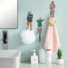 2pcs Cute Cat Magnetic Damage-Free Hooks, Original Design, Can Adhere To Refrigerators And Iron Surfaces, Serving As Fridge Magnet, Whiteboard Stickers, Hanging And Storing Daily Items Like Bags, Umbrellas, Keys, Towels, Clothes, Jewelry Etc, No Drilling Or Wall Damage, Suitable For Bedroom, Bathroom, Living Room, Kitchen, Office And More Home Scenes.