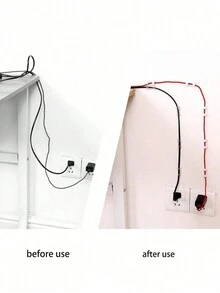 20pcs Cable Clips With Adhesive Base, Cable Holders, Home And Office Cable Management System - Multicolor - View 6