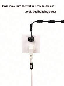 20pcs Cable Clips With Adhesive Base, Cable Holders, Home And Office Cable Management System - Multicolor - View 7