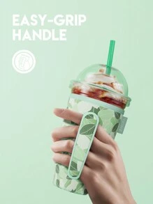 Meoky 3 Packs Reusable Sleeves For Iced Coffee & Soda Cup, Insulated Neoprene Sleeves For Iced & Hot Drinks - Green - View 3
