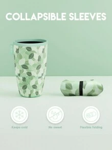 Meoky 3 Packs Reusable Sleeves For Iced Coffee & Soda Cup, Insulated Neoprene Sleeves For Iced & Hot Drinks - Green - View 4
